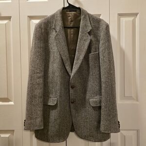 Hill & Archer Harris Tweed 100% Wool Blazer Size 42L